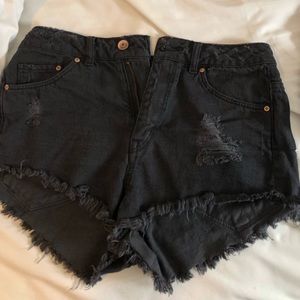 Black high waisted shorts